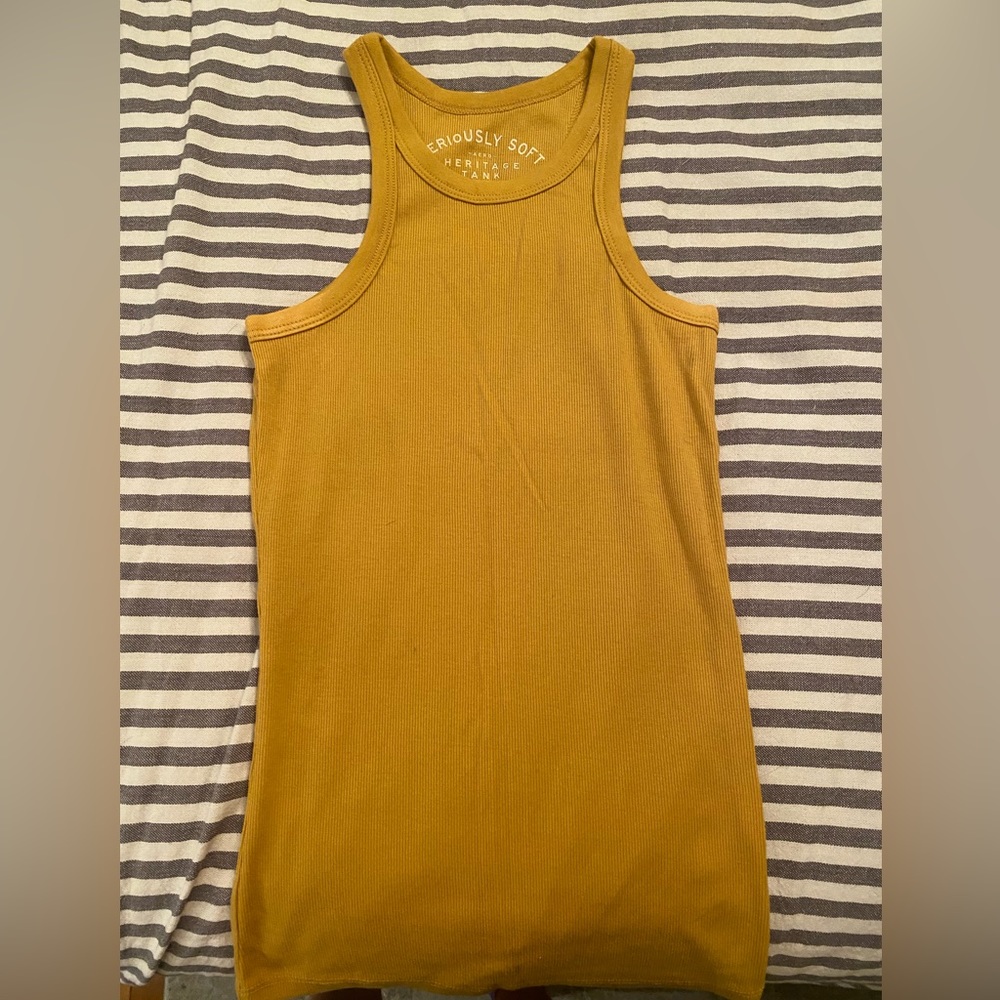 AEROPOSTALE MUSTARD TANK